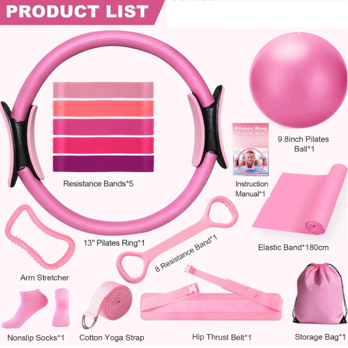 13-Piece Yoga & Pilates Home Set