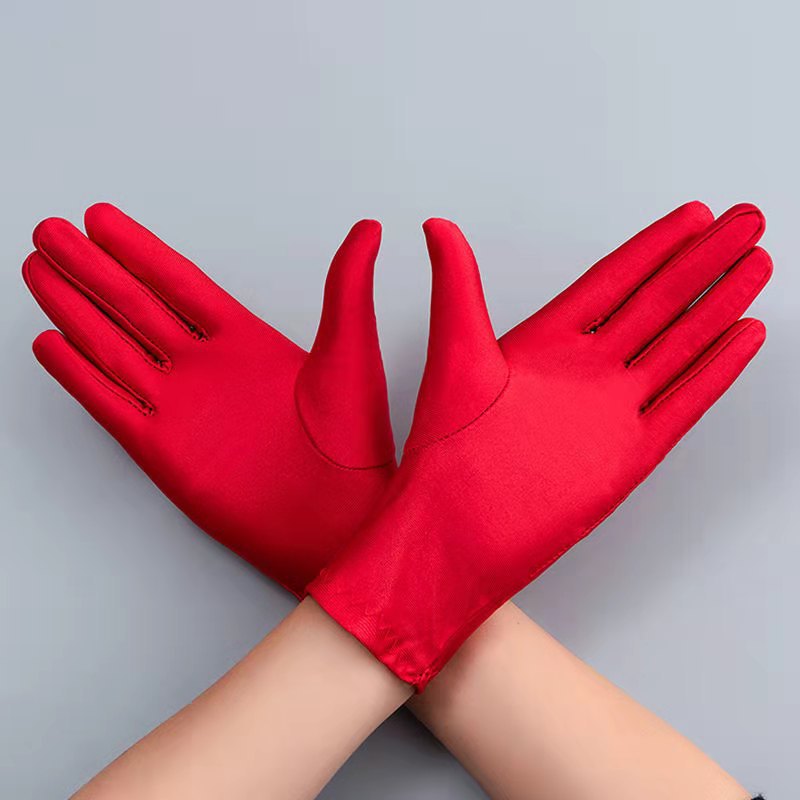 Elastic Stretch Gloves for Formal Occasions